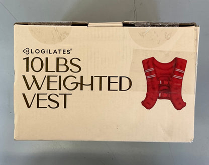 Blogilates 10 Pound Weighted Vest - Red - Open Box