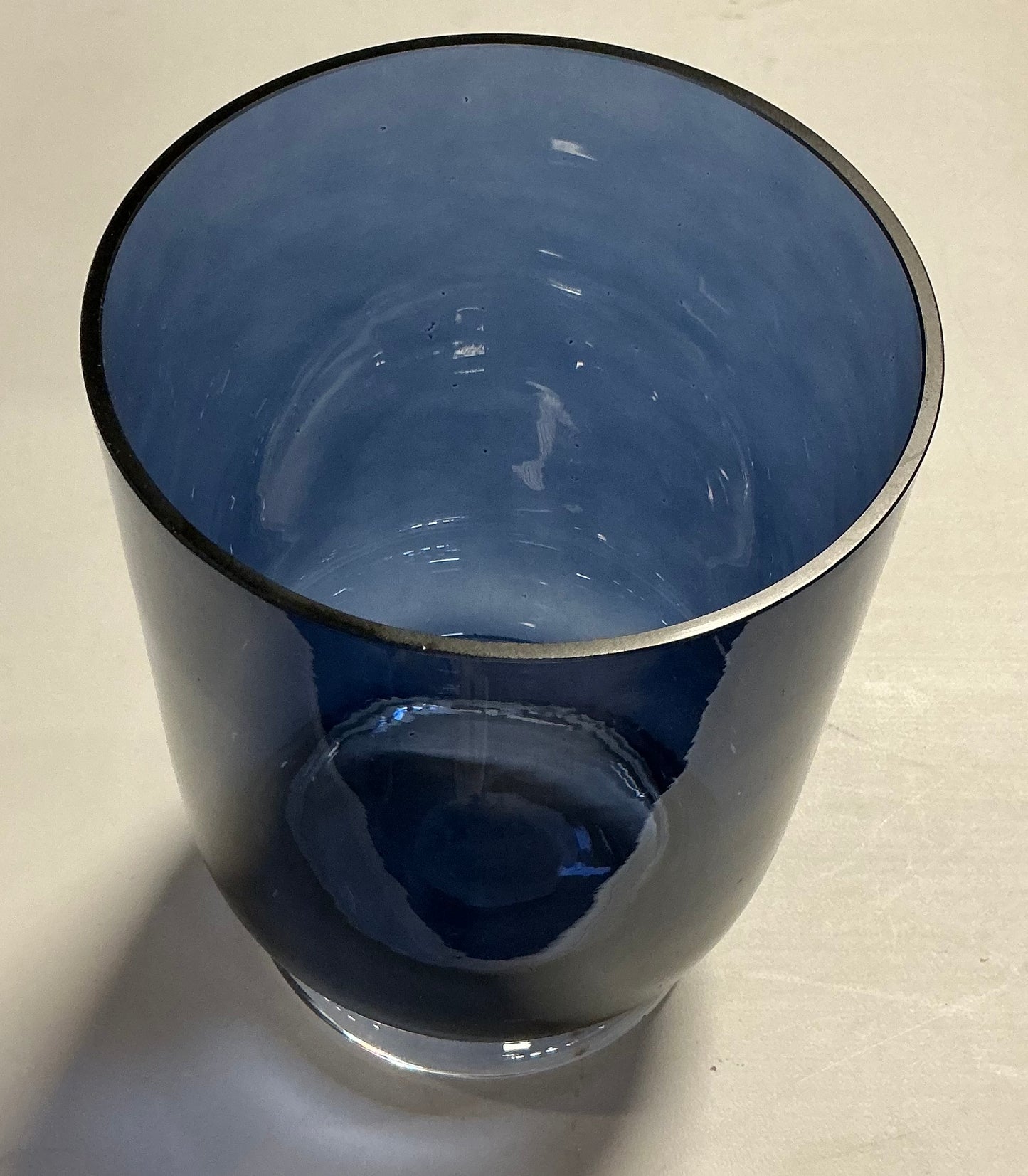 Small Glass Vase - Blue - FOR PICKUP ONLY