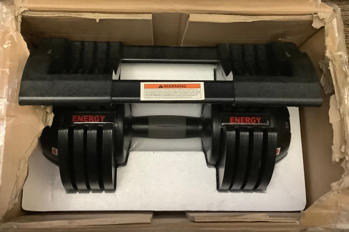 Yaheetech 7-52.5lbs Quick-adjust Dumbbell for Home Gym, Black
