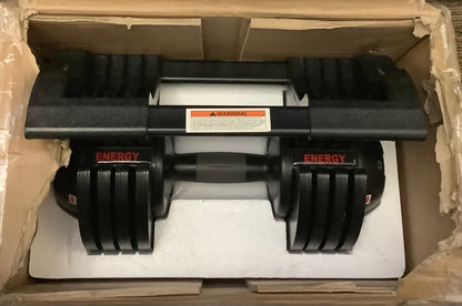 Yaheetech 7-52.5lbs Quick-adjust Dumbbell for Home Gym, Black