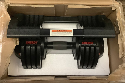 Yaheetech 7-52.5lbs Quick-adjust Dumbbell for Home Gym, Black