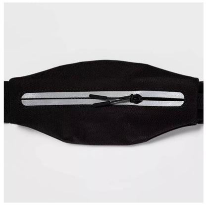 Waist Band Black - Lightweight Polyester Fanny Pack - Damaged Packaging (see pictures)