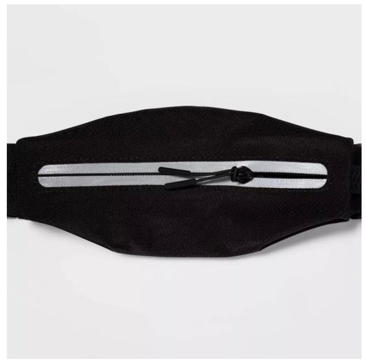Waist Band Black - Lightweight Polyester Fanny Pack - Damaged Packaging (see pictures)