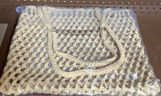 Crochet Shopper Market Tote Handbag