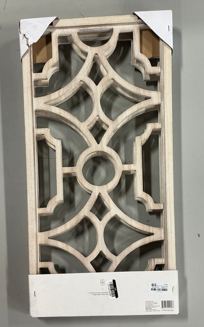Set of 2 Wood Lattice Wall Hanging - Brown - Threshold™ - Damaged Box (see pictures) - FOR PICKUP ONLY