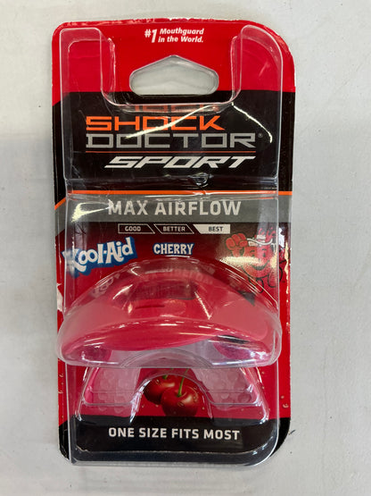 Shock Doctor Sport Gel Max Kool Aid Cherry - Adult: BPA-Free Strapless Mouth Guard