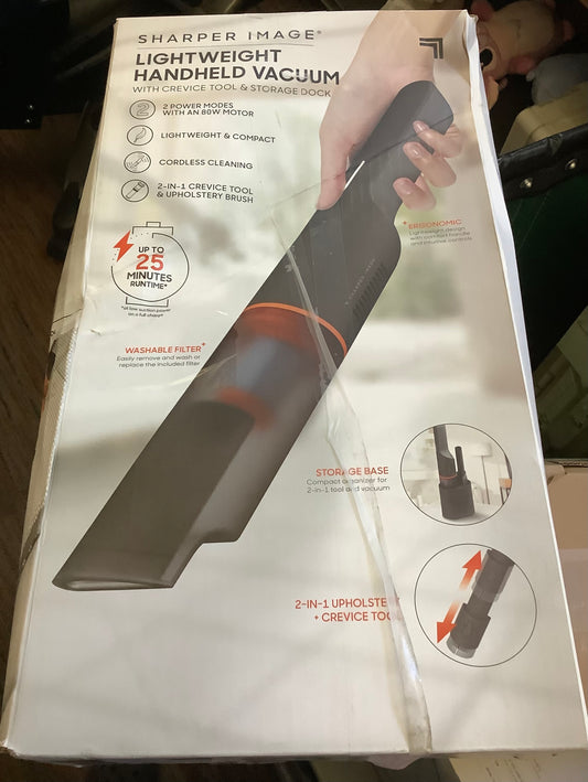 Sharper Image Lightweight Cordless Handheld Vacuum
Gray/Orange