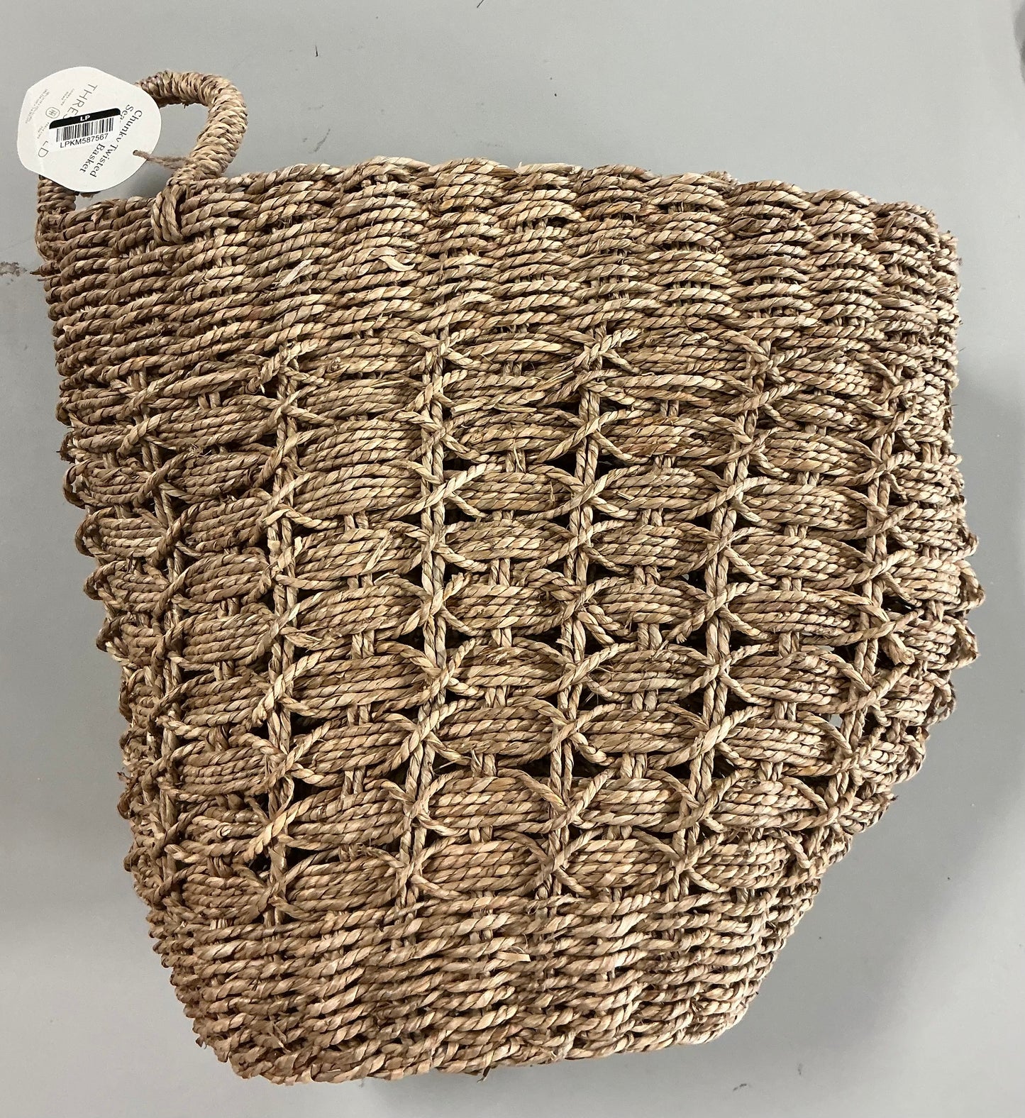 Chunky Twisted Seagrass Basket - Threshold™ - Some Shipping Damage (see pictures) - FOR PICKUP ONLY