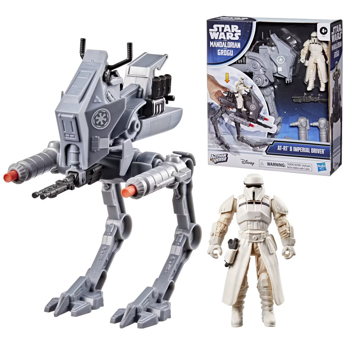 Star Wars ActionVerse AT-RT & Imperial Remnant AT-RT Driver - Minor Box Damage (see pictures)