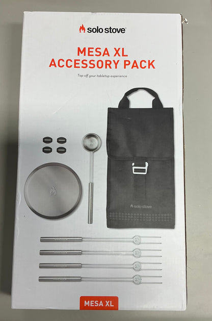 Solo Stove 10 pc Mesa XL Tabletop Firepit Tool Kit Stainless Steel Finish - Some Box Damage (see pictures)