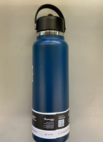 40 oz Wide Mouth with Flex Straw Cap Water Bottle - Harbor Blue - MINOR COSMETIC DAMAGE
