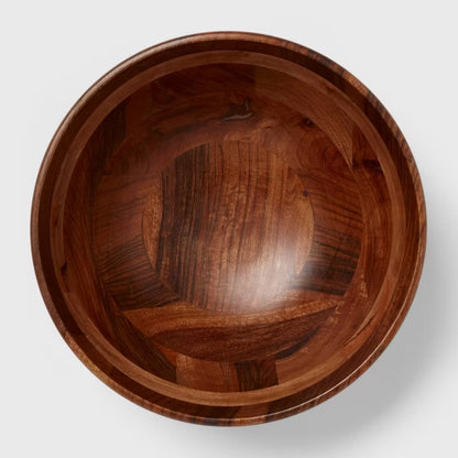 THRIFTY 70 - 188oz Wood Signature Serving Bowl - Threshold™ - Open Box - Cracked (See Pictures)- FINAL SALE- NO RETURNS - AS IS