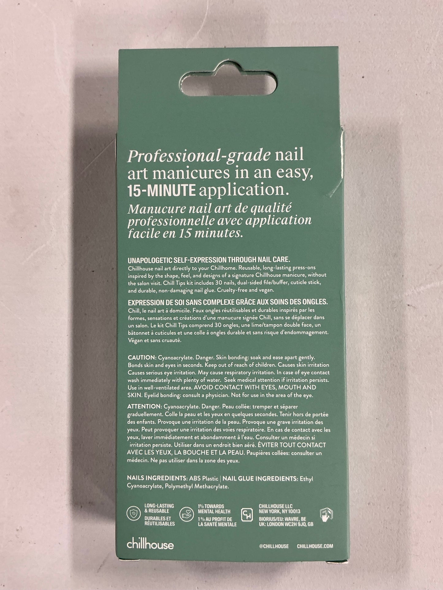 Chillhouse Chill Tips Press-On Fake Nails - Sea Siren - 24ct