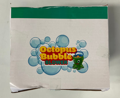 Octopus Bubble Machine, Includes 1 Bubbles Blowing Toy with Carry Handle and 1 Bottle of Solution (Batteries Not Included )- Damaged Box (see pictures)