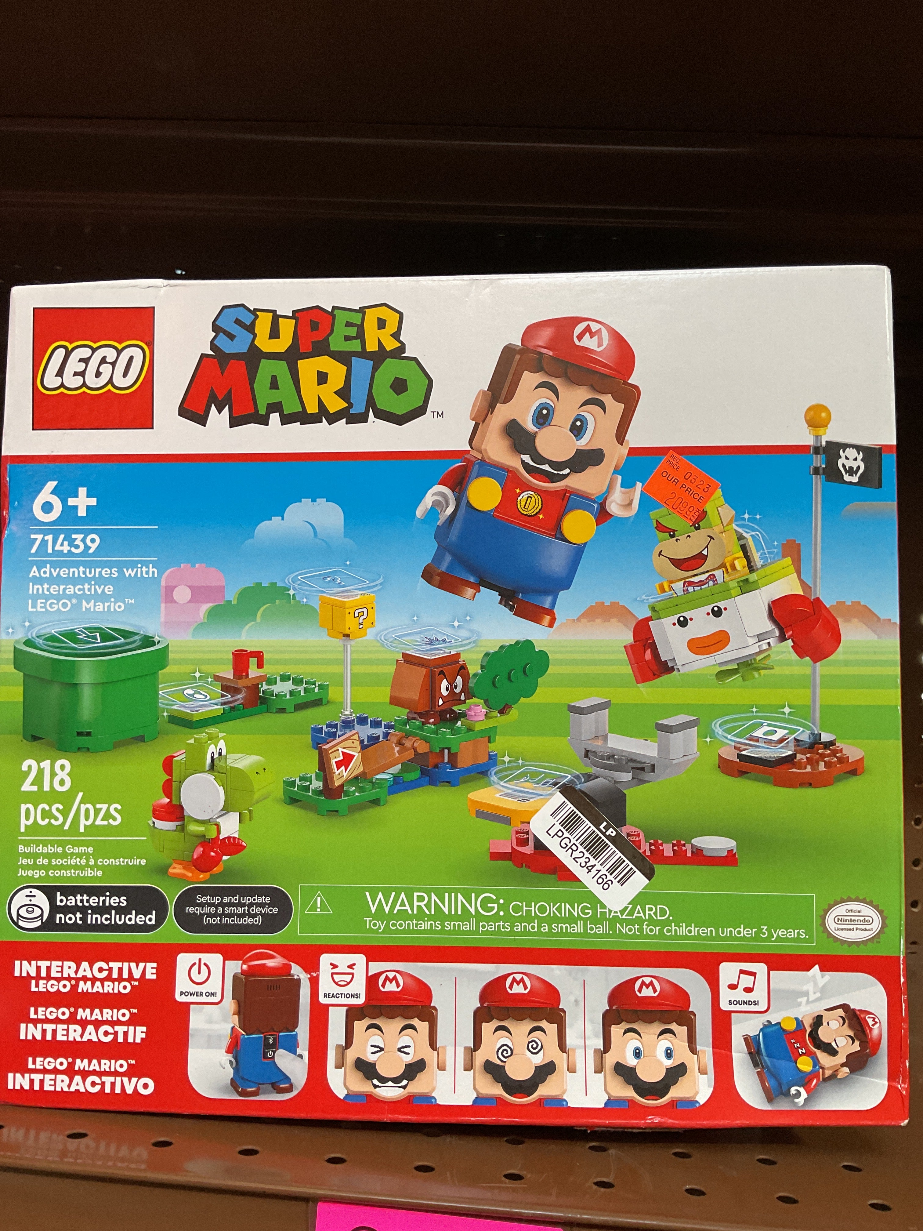 LEGO Super Mario Adventures with Interactive LEGO Mario Playset ...