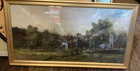 THRIFTY 70-16"x30" Panoramic Landscape Framed Wall