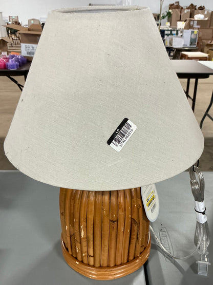 Woven Table Lamp - Threshold™ designed with Studio McGee - Out of Box - Minor Cosmetic Damage from Shipping  (see pictures)  - FOR PICKUP ONLY
