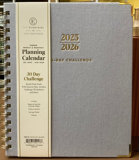 Blue Sky The Everygirl Weekly/Monthly Wirebound Planner