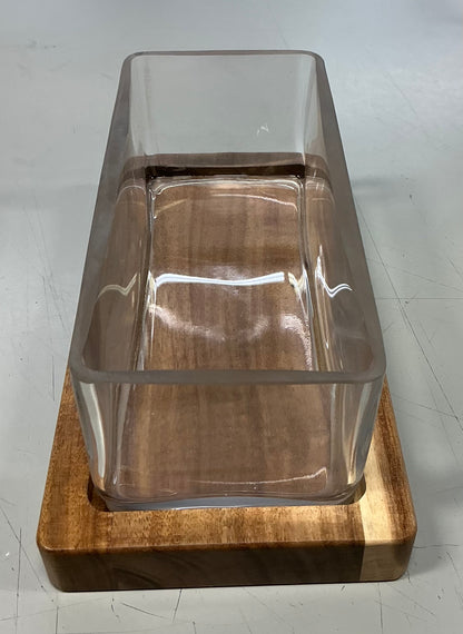 Biodome Glass Terrarium with Wooden Base - Threshold - FOR PICKUP ONLY