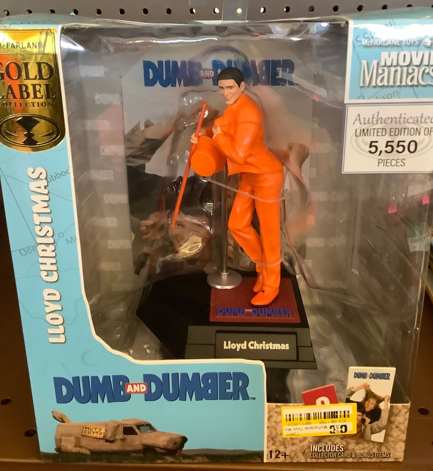 McFarlane Lloyd Christmas (Movie Maniacs: Dumb and Dumber) Gold Label 6"
Posed Figure