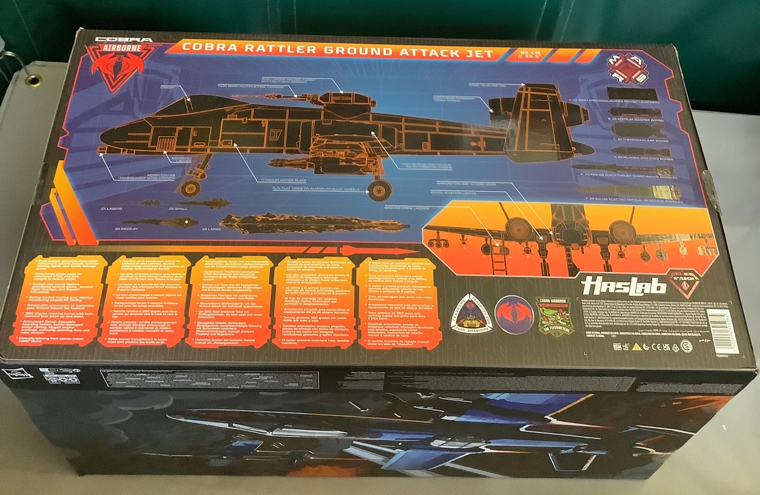 Cobra Rattler Ground Attack Jet HasLab Exclusive | G.I. Joe Classified ...