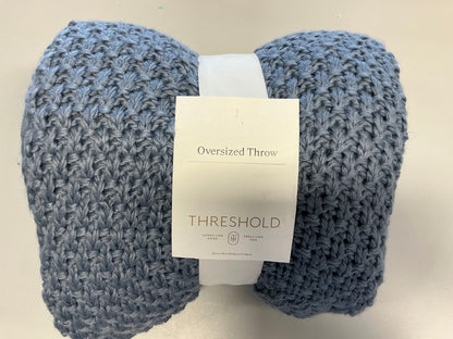 Oversized Recycled Knit Throw Blanket - Midweight, Machine Washable, Cozy Home Accessory - 50”X70”