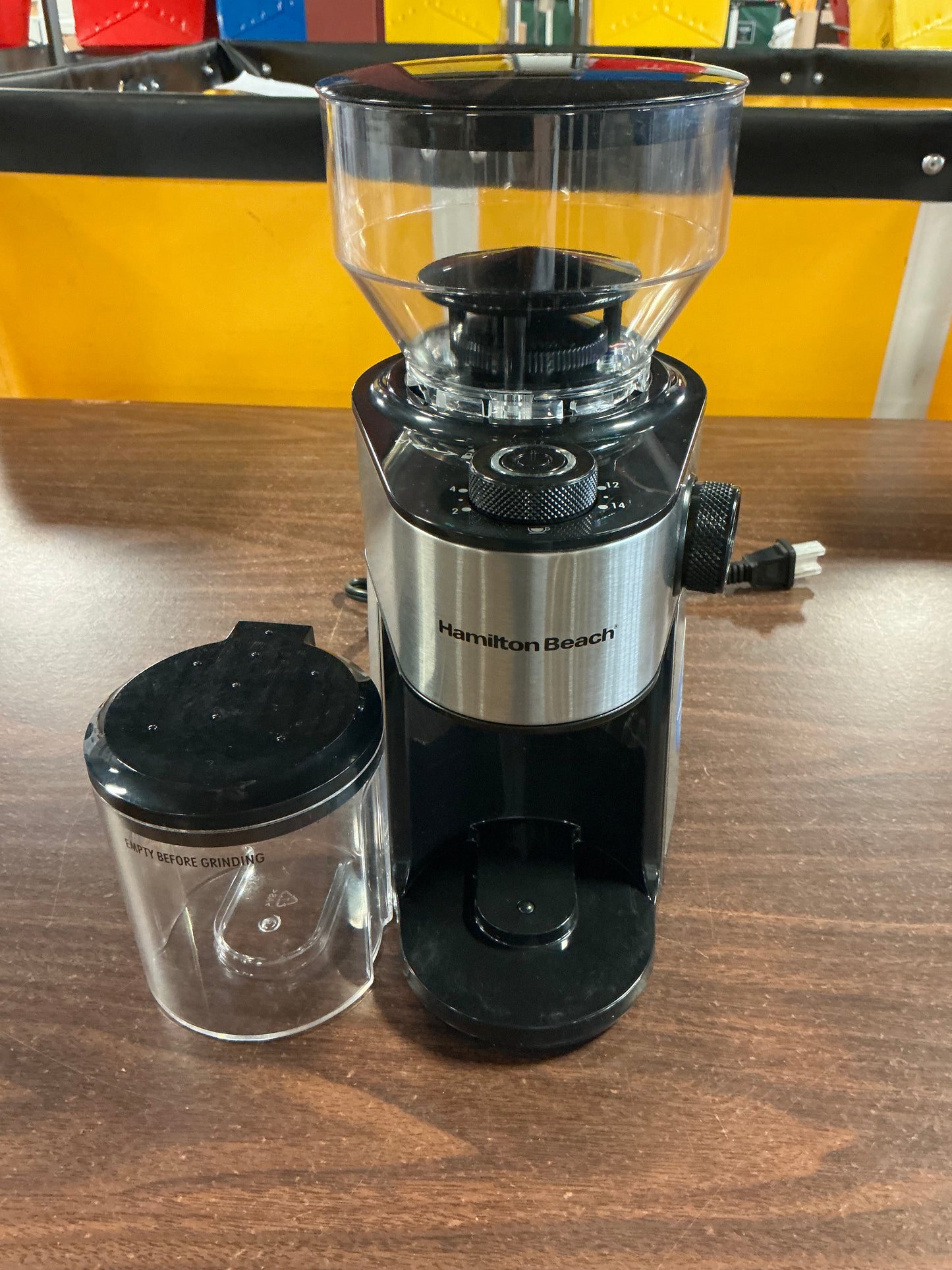 THRIFTY 70 - Hamilton Beach Burr Coffee Grinder - Open Box - USED (See Pictures)- FINAL SALE- NO RETURNS - AS IS