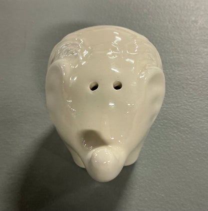 Ceramic Elephant Salt/Pepper Shaker - White - Out of Box - AS IS
