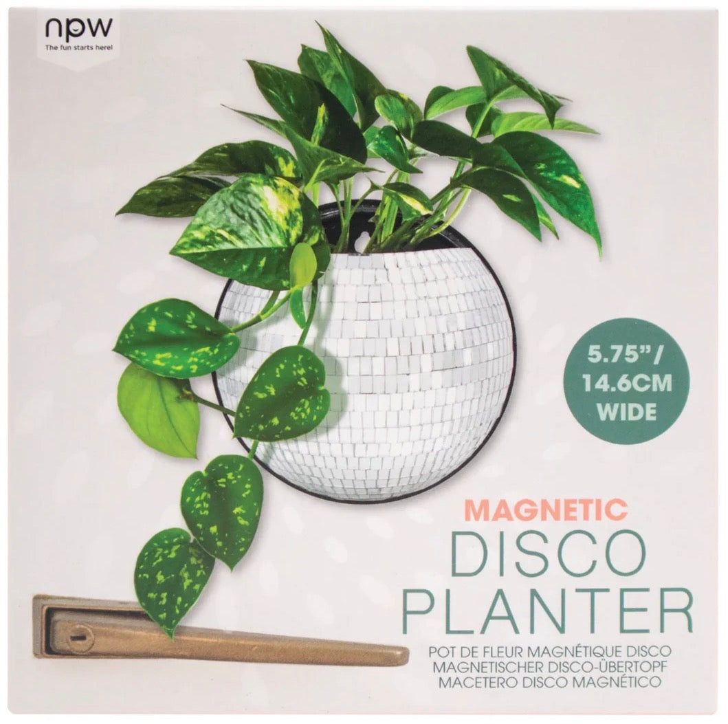 NPW - Magnetic Disco Planter - 5.75” wide
