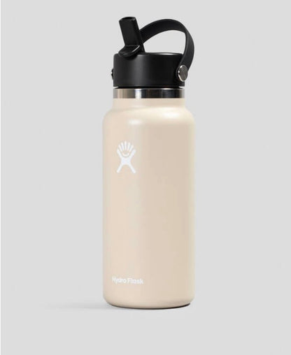 Hydro Flask - 32 oz Wide Mouth Water Bottle with Flex Straw Cap - Minor Cosmetic Damage - May Be Missing Packaging (see pictures)