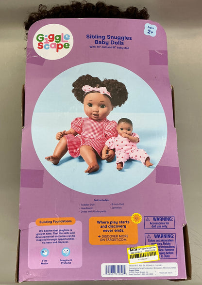 14" Toddler Doll + Mini Baby Doll - Gigglescape™ - Damaged Packaging