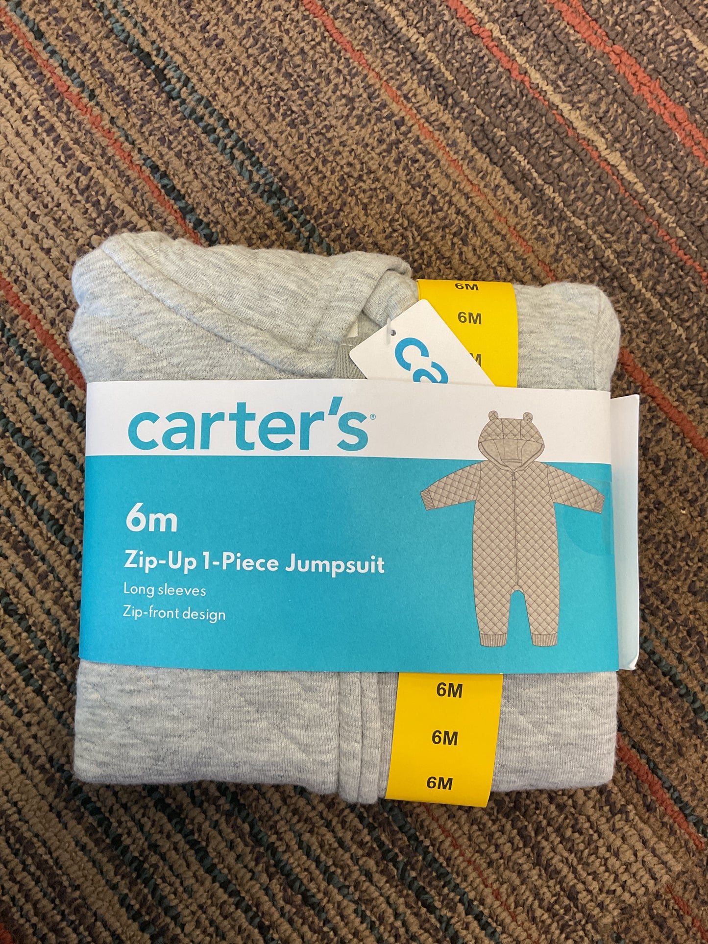 Gray Zip-Up 1-Piece Jumpsuit