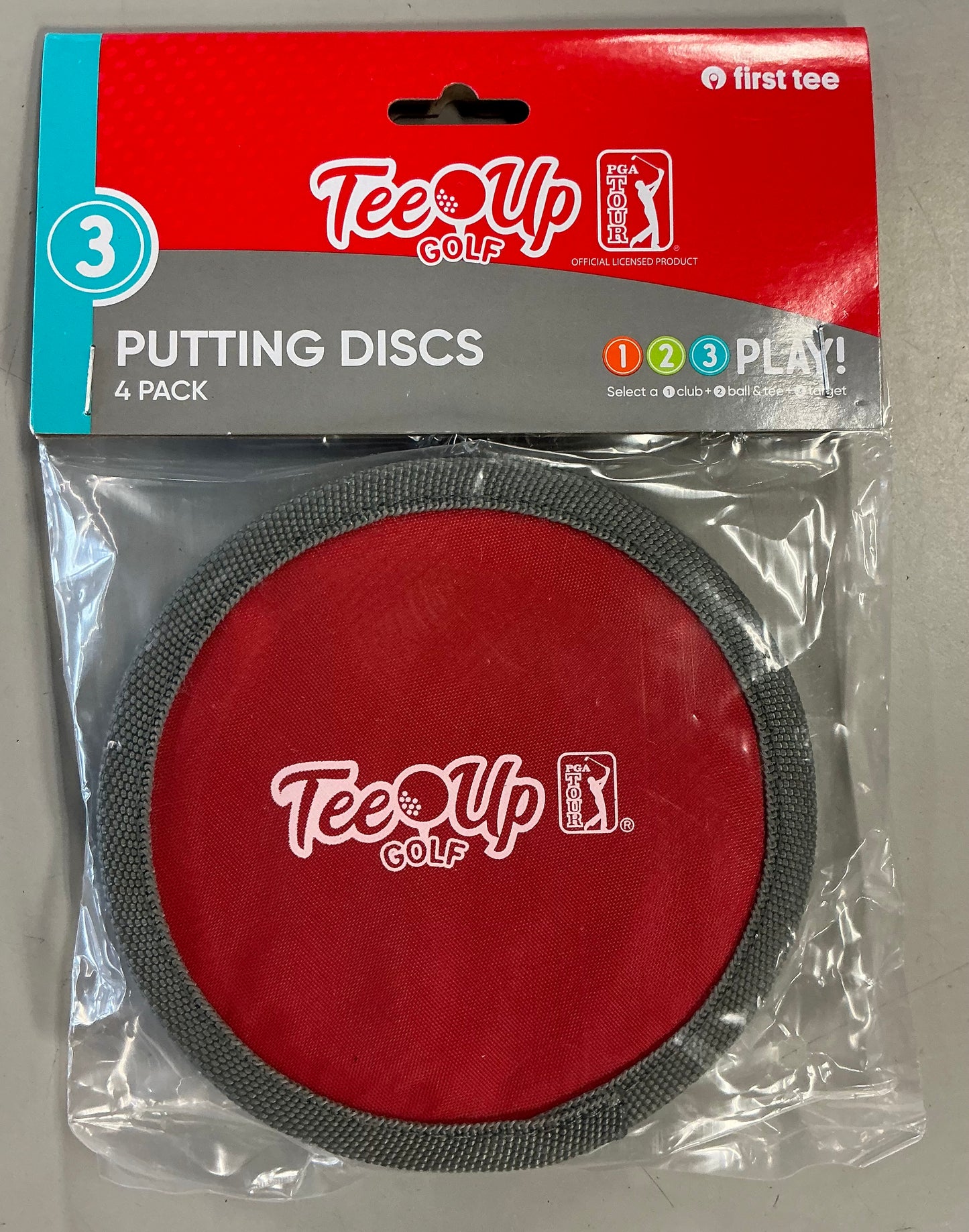 PGA Tour Tee Up Golf Putting Discs - 4 pack (Balls sold separately)