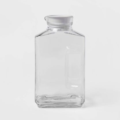 THRIFTY 70 - 64oz Glass Straight Side Pitcher with Lid - Threshold™ - Open Box - Missing Lid  (See Pictures)- FINAL SALE- NO RETURNS - AS IS