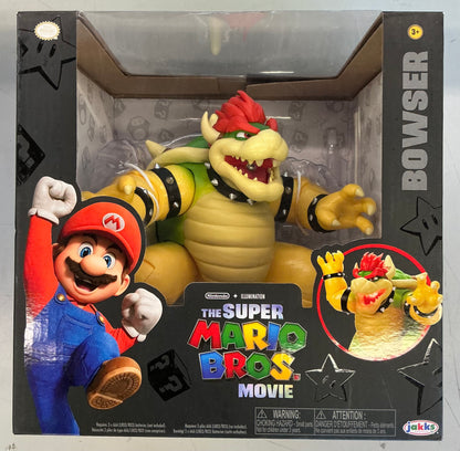 Nintendo The Super Mario Bros. Movie Bowser Figure with Fire Breathing Effect - Damaged Box