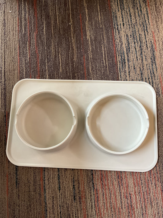 Tan Rubber Dog bowl