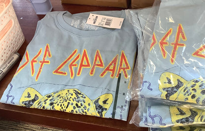 ADULT SIZES -Def Leppard T-shirt-Blue