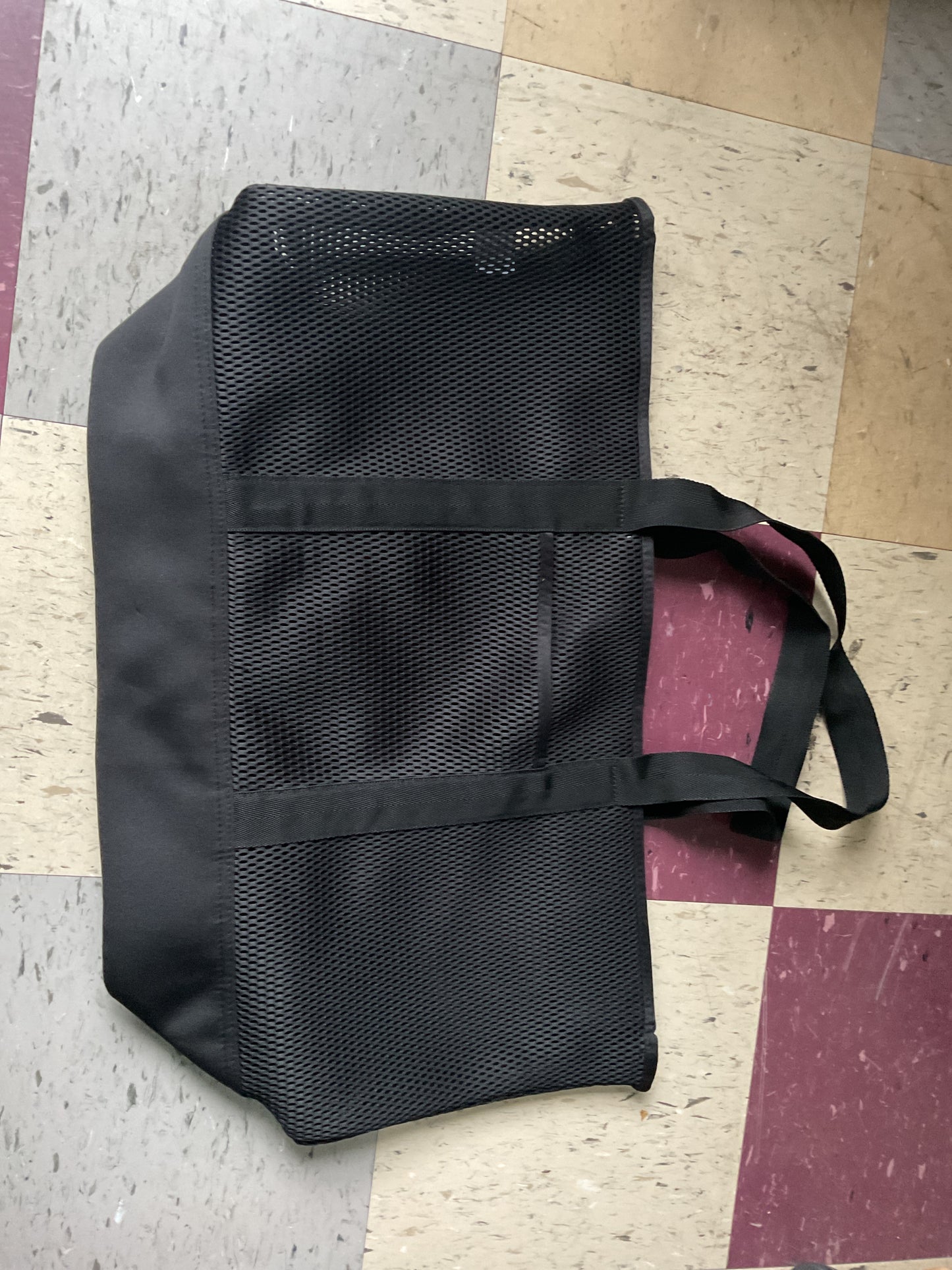 Mesh Beach Tote Bag - Black