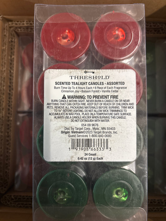 CASE PACK - Tealight Candles - 24pk - 144pc
