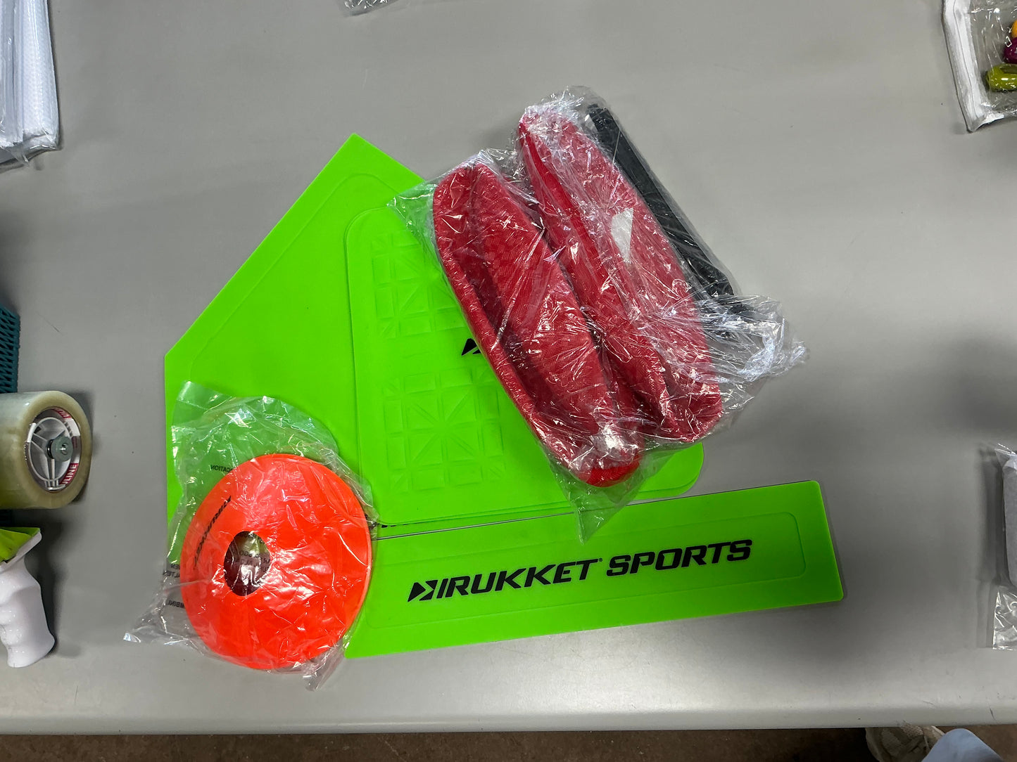 Rukket Sports - Portable Travel Backyard Kickball Set, Includes Pump, Ball, 4 piece Base Set, 2 Foul Line Cones
