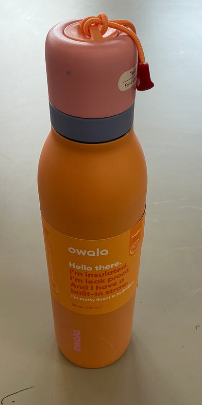 Owala 24oz Stainless Steel FreeSip Twist Water Bottle - MINOR COSMETIC DAMAGE (see pictures) - Some may have a missing straw