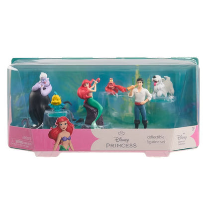 Disney The Little Mermaid Character Figure Set, 6pk 3” Collectible Toy Figures - Damaged Box (see pictures)