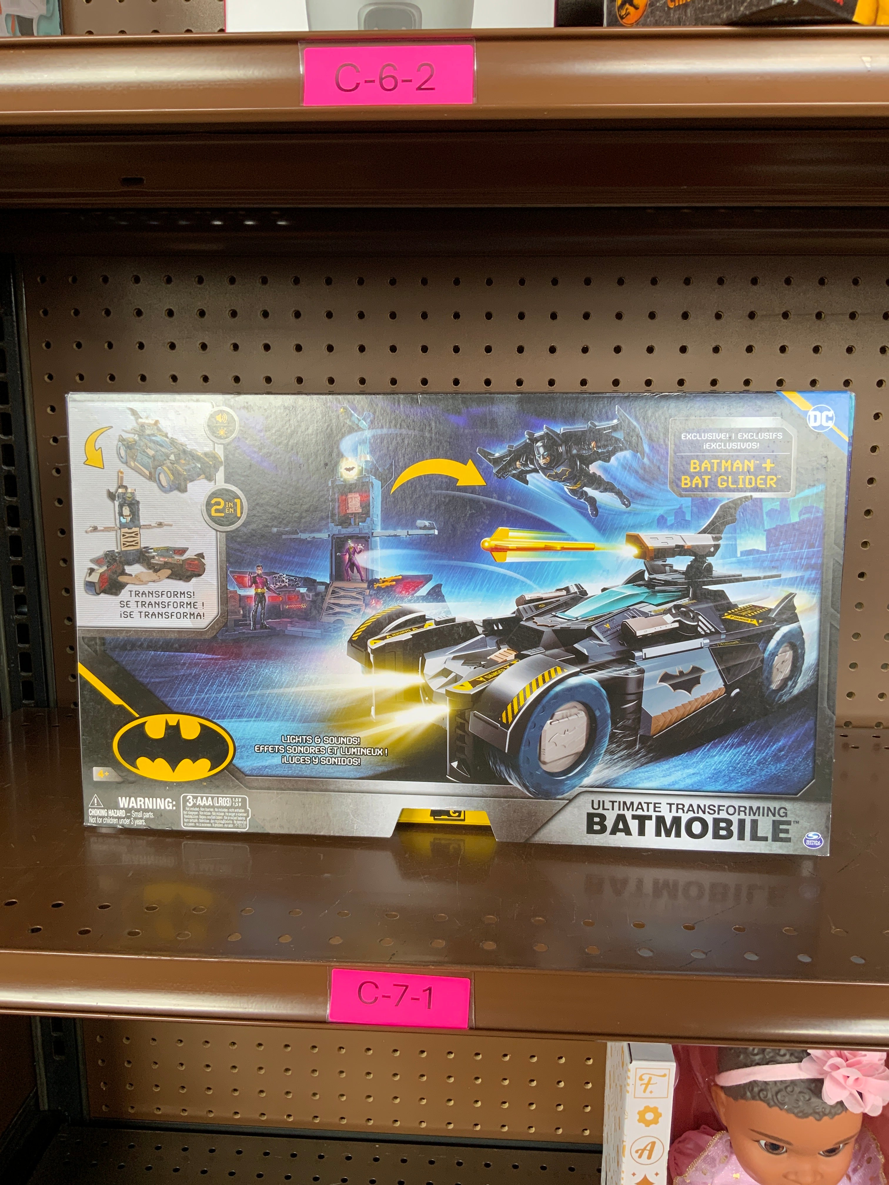 DC Comics Batman Ultimate Transforming Batmobile Playset with Projecti