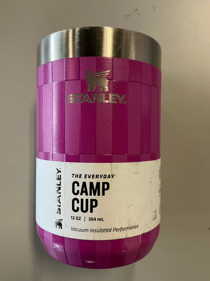 Stanley 12oz Stainless Steel Everyday Camp Cup  - Dark Blossom Tile - MINOR COSMETIC DAMAGE DUE TO SHIPPING (see pictures)