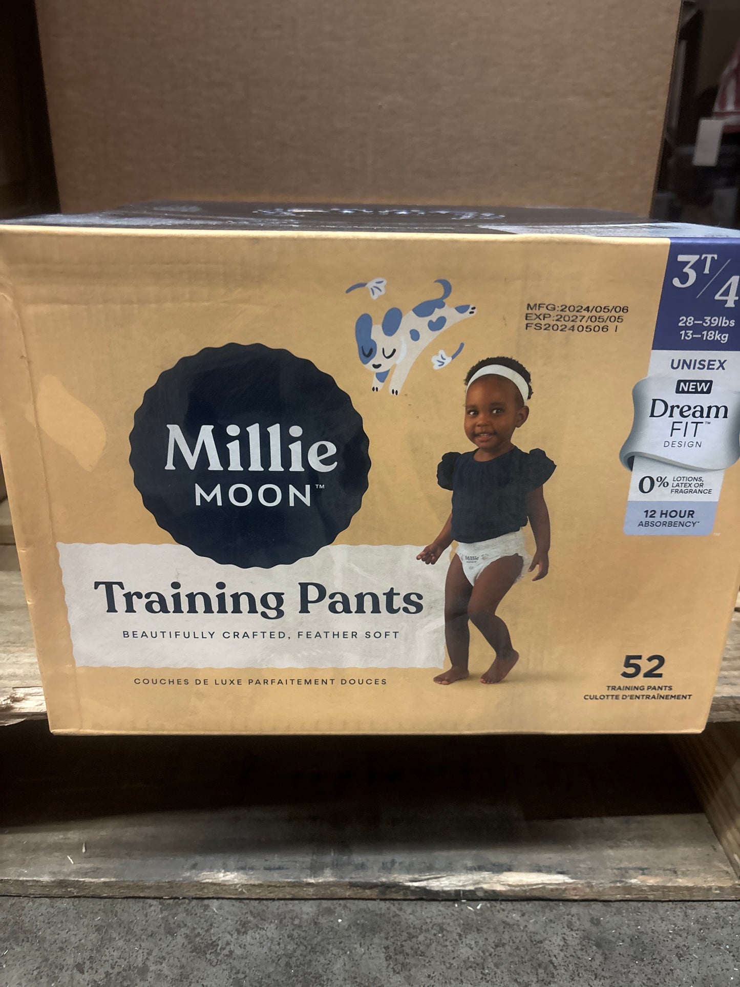 Millie Moon Unisex Training Pants - 3T-4T - 52ct