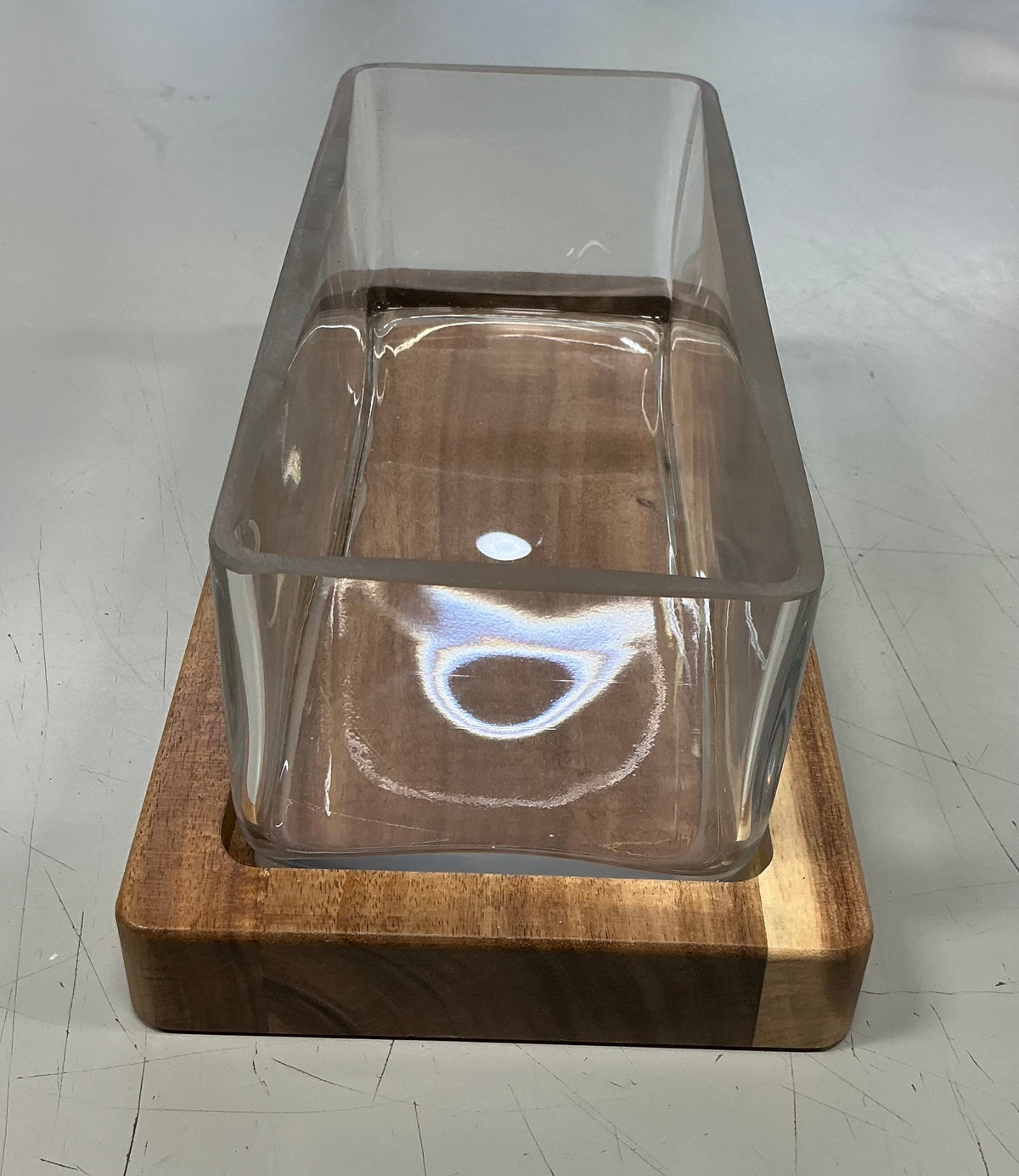Biodome Glass Terrarium with Wooden Base - Threshold - FOR PICKUP ONLY