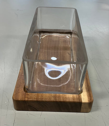 Biodome Glass Terrarium with Wooden Base - Threshold - FOR PICKUP ONLY