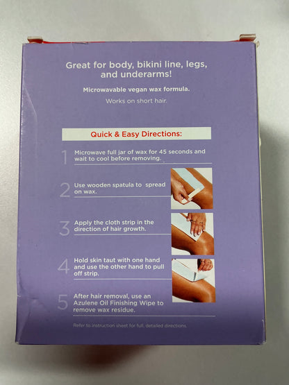 Sally Hansen Microwavable Wax for Body Kit - 6oz: Bikini Line, Contains Vitamin E, Vegan, All Hair Types