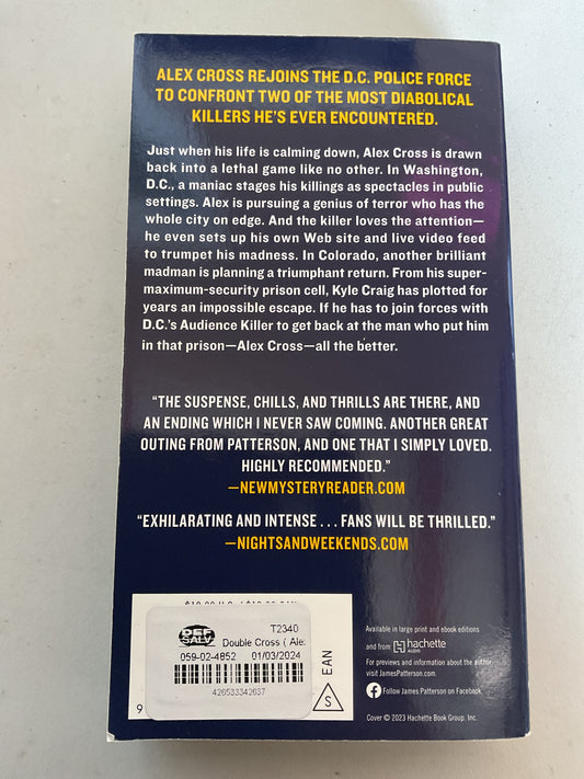 James Patterson Double Cross (paperback)