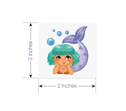 Temporary Tattoos - Bulk Pack of 144 Tattoos in each Assorted Design, Non-Toxic 2" Tats